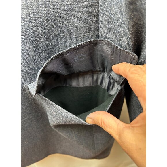 Christian Dior Monsieur Blazer Mens 44R Gray 100% Virgin Wool Tailored Classic - Picture 10 of 16